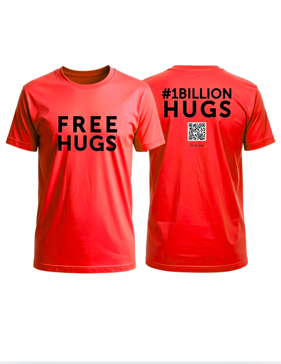 Free Hugs Shirt - Coral