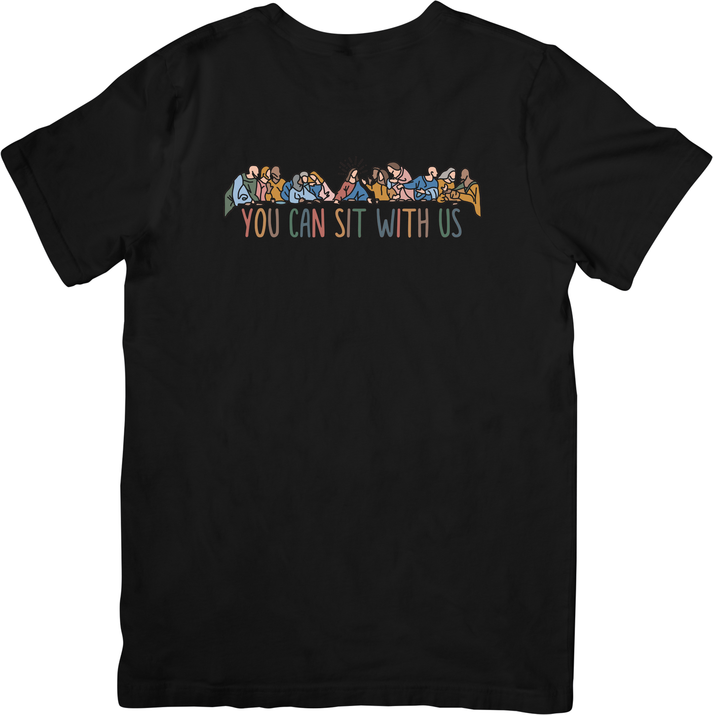 Colored You Can Sit With Us Comfort Colors Tee