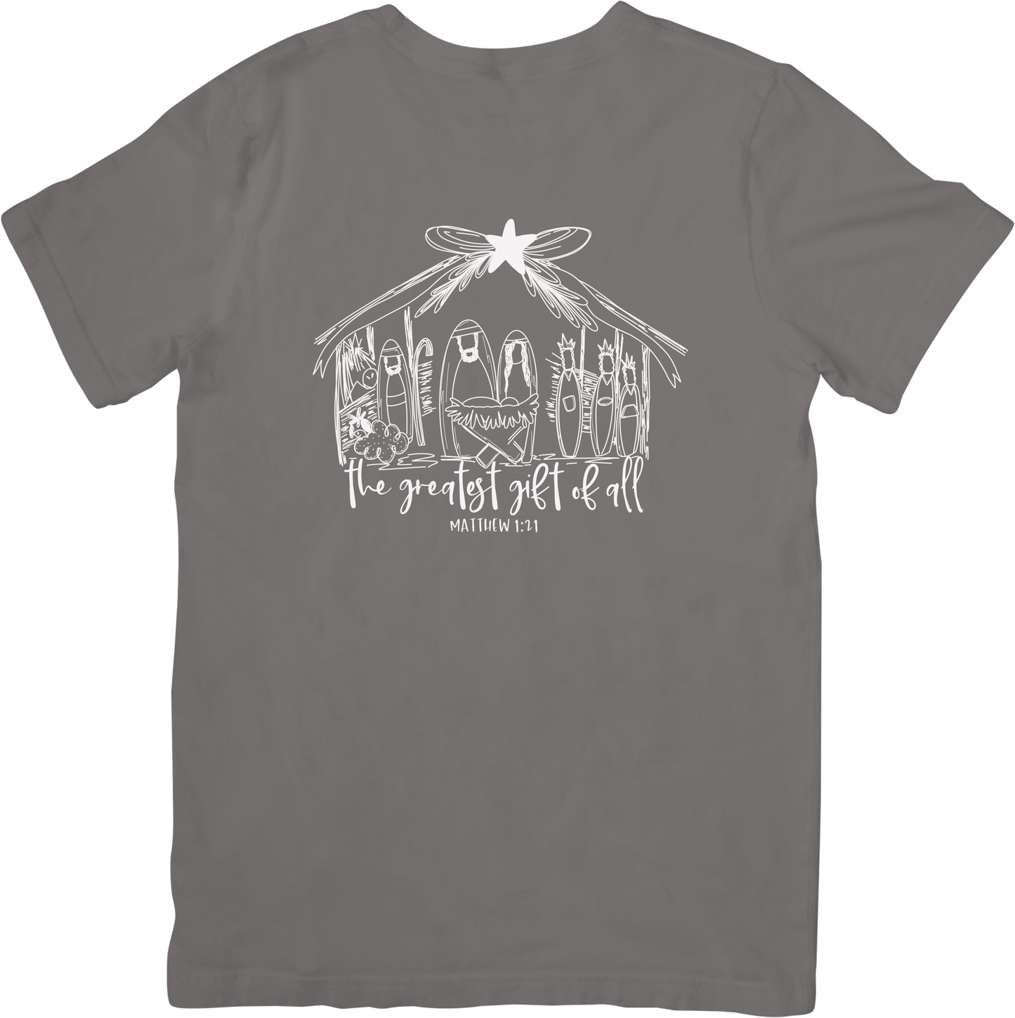 Greatest Gift of All Nativity Christmas Tee