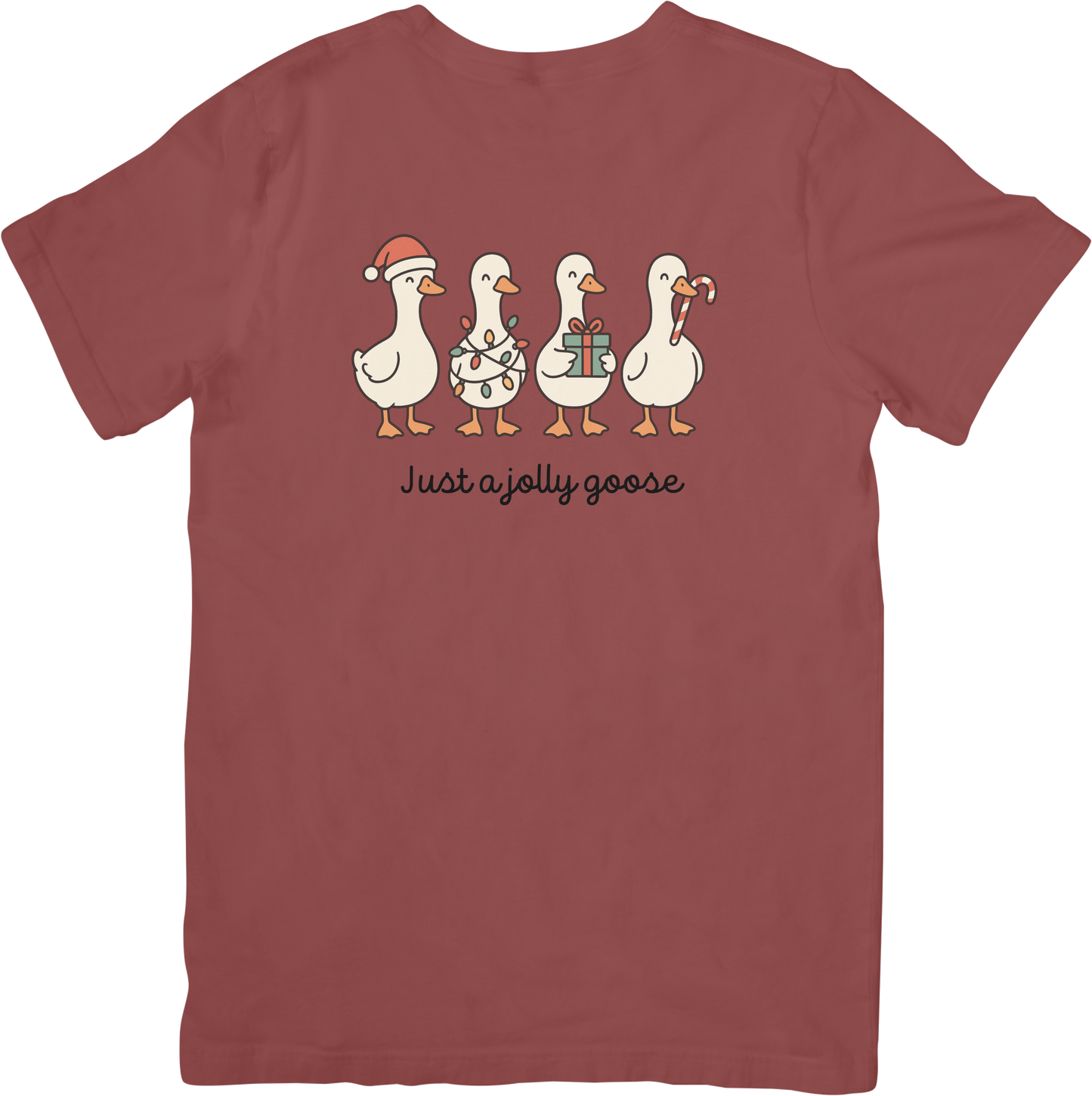 Just A Jolly Goose Christmas Tee