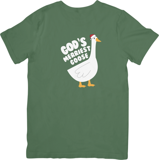 God's Merriest Goose Christmas Tee