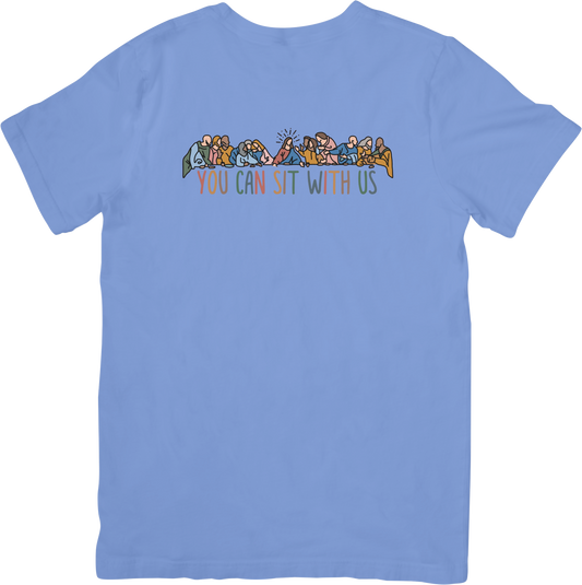 Colored You Can Sit With Us Comfort Colors Tee
