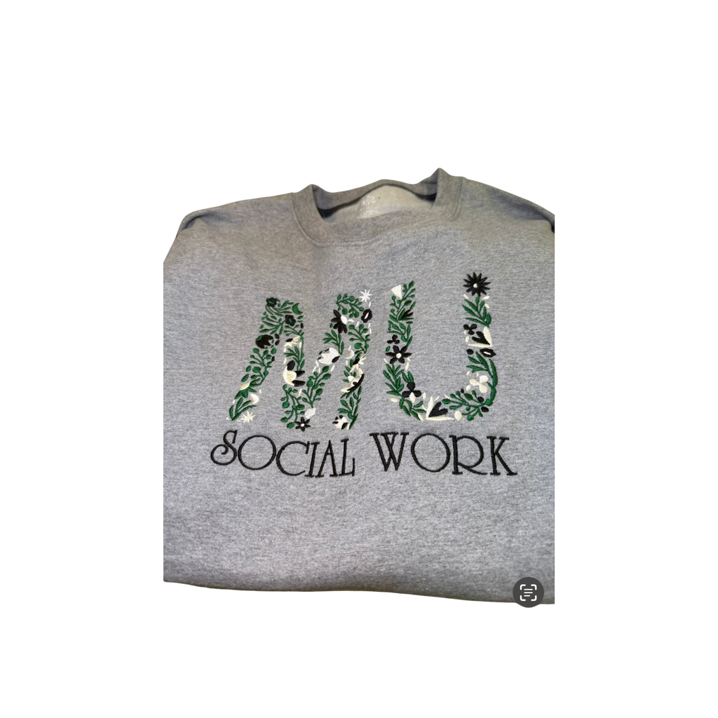 MU Major Embroidered Crewneck