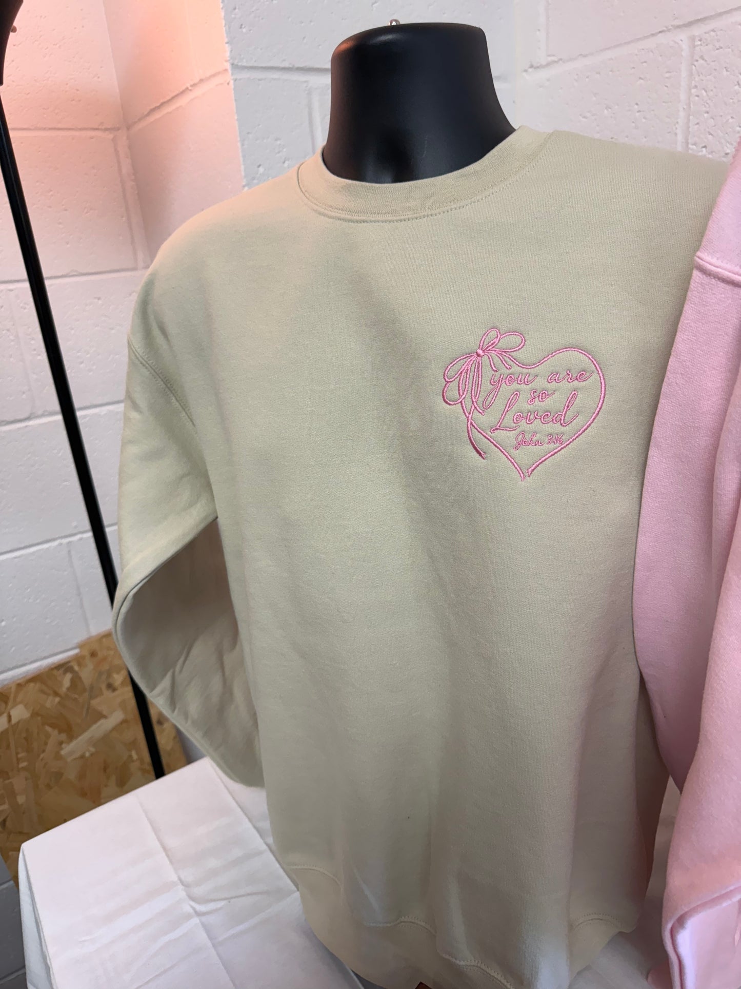 You Are So Loved Embroidered Crewneck
