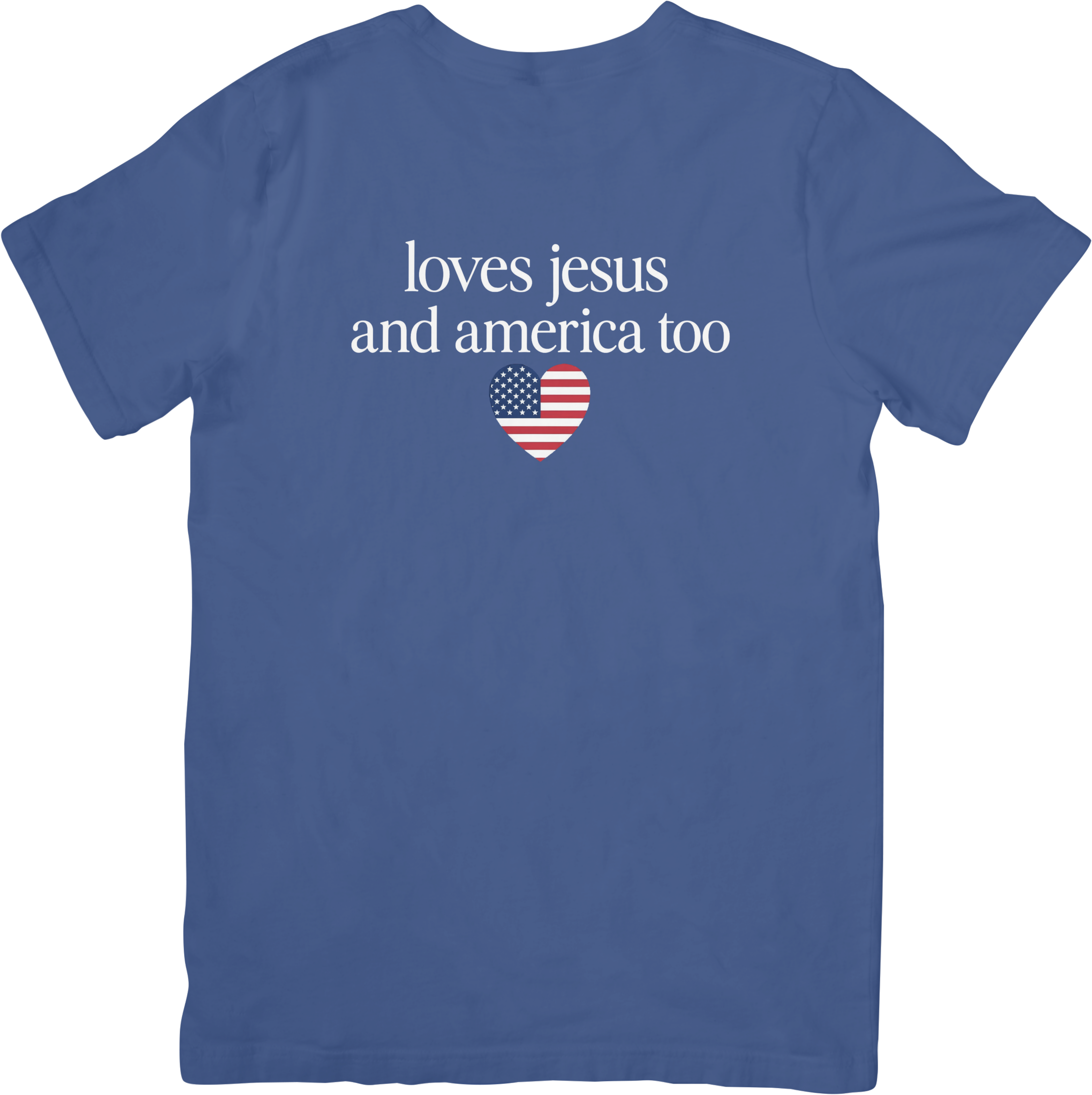 Loves Jesus & America Too Tee