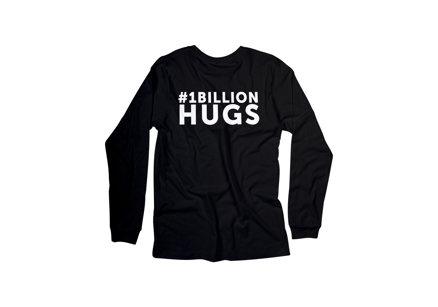 1 Billion Hugs Long Sleeve Tee - Charcoal