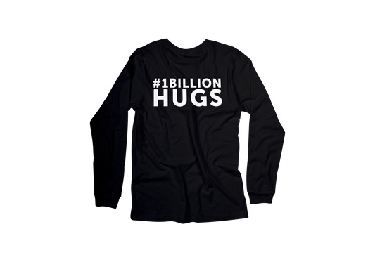 1 Billion Hugs Long Sleeve Tee - Charcoal