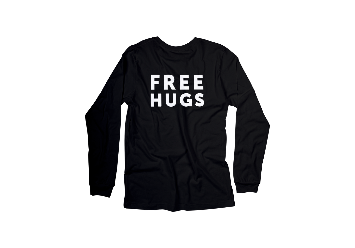 Free Hugs Long Sleeve Tee - Charcoal